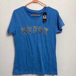 FISLL Angel Reese Chicago Sky WNBA Player Tee‎ Blue WW4F4502T Womens Medium NWT